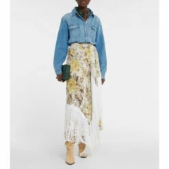 Frame Distressed Denim Shirt