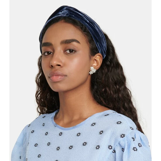 Jennifer Behr Violet Crystal-embellished Earrings 2 Jennifer Behr Violet Crystal-embellished Earrings - Image 2