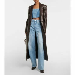 Frame High-rise Wide-leg Jeans