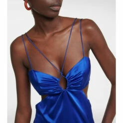 Frame Cutout Silk-blend Maxi Dress 7 Frame Cutout Silk-blend Maxi Dress -Frame Online Shop unnamed file 197