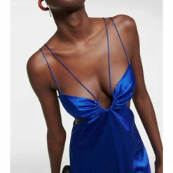 Frame Cutout Silk-blend Maxi Dress 9 Frame Cutout Silk-blend Maxi Dress -Frame Online Shop unnamed file 199