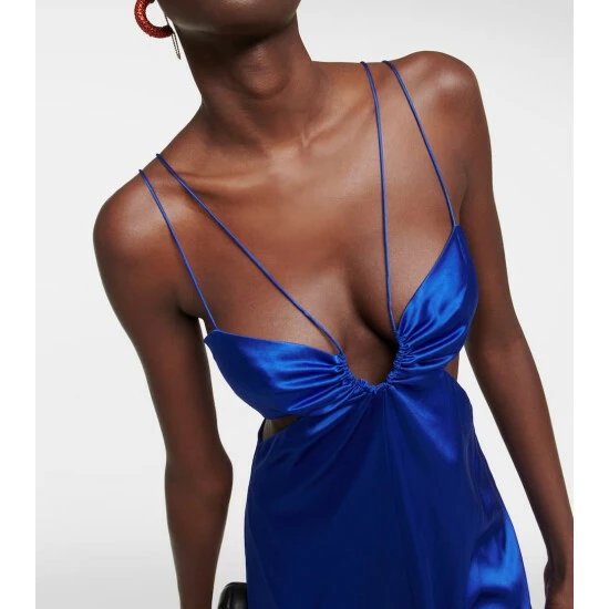 Frame Cutout Silk-blend Maxi Dress 5 Frame Cutout Silk-blend Maxi Dress - Image 5