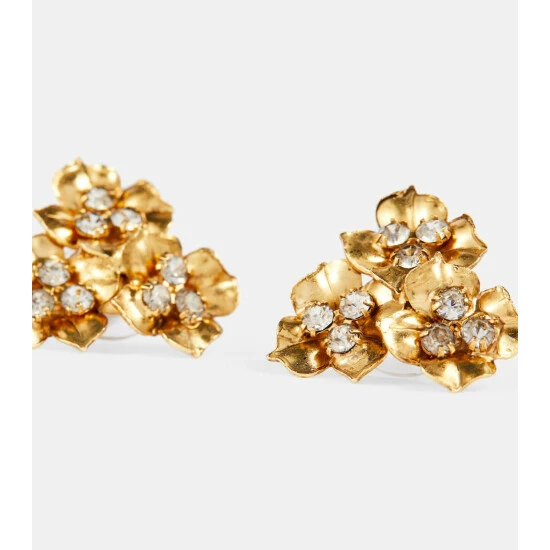 Jennifer Behr Maye Embellished Floral Earrings 3 Jennifer Behr Maye Embellished Floral Earrings - Image 3