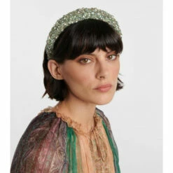 Jennifer Behr Czarina Crystal-embellished Headband