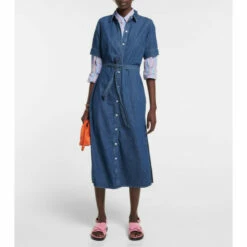 Frame Tie-waist Shirt Dress