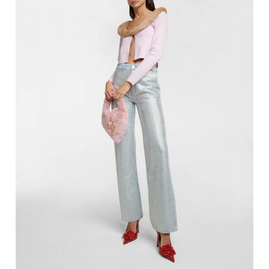 Frame Le Jane Embellished High-rise Jeans 1 Frame Le Jane Embellished High-rise Jeans