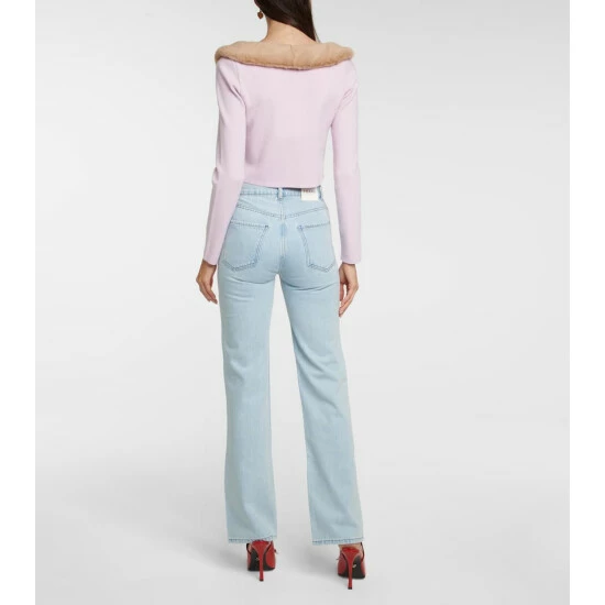 Frame Le Jane Embellished High-rise Jeans 2 Frame Le Jane Embellished High-rise Jeans - Image 2