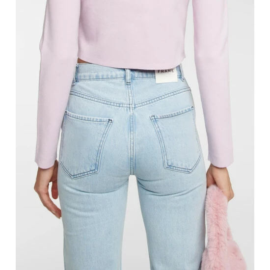 Frame Le Jane Embellished High-rise Jeans 5 Frame Le Jane Embellished High-rise Jeans - Image 5