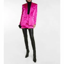 Frame Satin Miniskirt