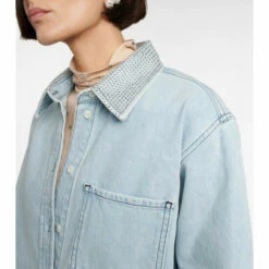 Frame Rhinestone-embellished Denim Shirt -Frame Online Shop unnamed file 445