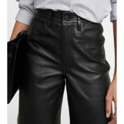 Frame High-rise Wide-leg Leather Pants -Frame Online Shop unnamed file 457