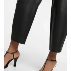 Frame High-rise Wide-leg Leather Pants -Frame Online Shop unnamed file 458