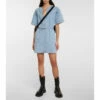 Frame Kaftan Denim Minidress