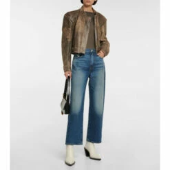 Frame Le Jane Wide-leg Cropped Jeans