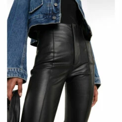 Frame High-rise Flared Leather Pants -Frame Online Shop unnamed file 674