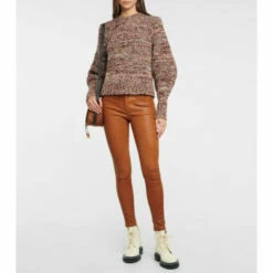 Frame Le High Skinny Leather Pants