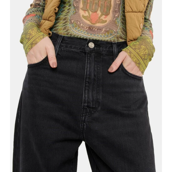 Frame High-rise Barrel-leg Jeans 3 Frame High-rise Barrel-leg Jeans - Image 3