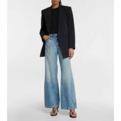 Frame Le Baggy Palazzo High-rise Wide-leg Jeans