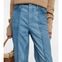 Frame Warped Stripe Barrel High-rise Jeans -Frame Online Shop unnamed file 78