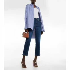 Frame Le Nouveau Mid-rise Cropped Jeans