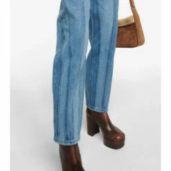 Frame Warped Stripe Barrel High-rise Jeans -Frame Online Shop unnamed file 80