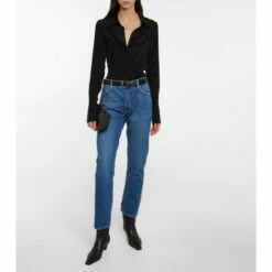 Frame Le Slouch Mid-rise Straight Jeans